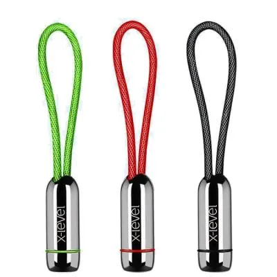 Кабель для зарядки Micro USB X-Level 2A Брелок плетеный черный