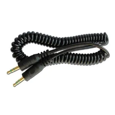 Кабель Aux AVS AU-611 2м пружина черный