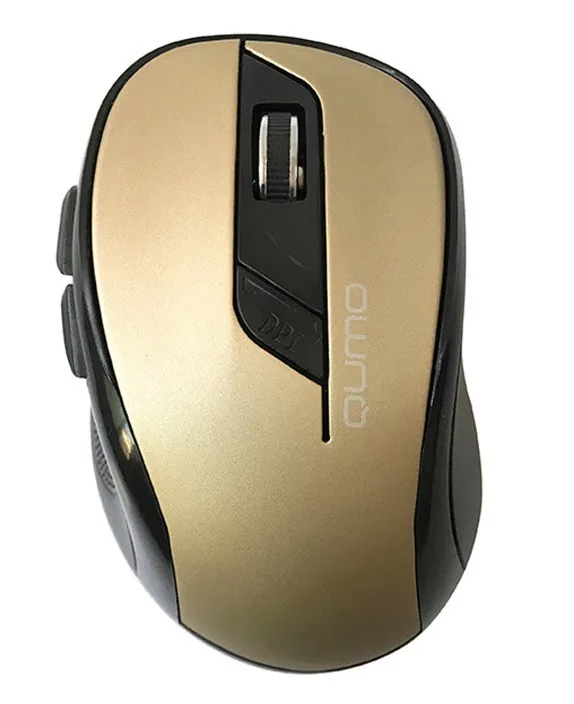 Мышь беспроводная Qumo Line Bronze M64 6 кнопок 2.4G 800/1200/1600 dpi Мышь беспроводная Qumo Line Bronze M64 6 кнопок 2.4G 800/1200/1600 dpi