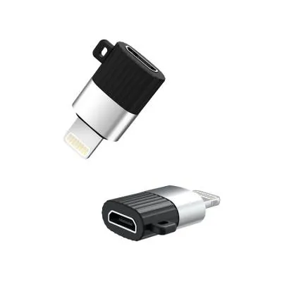 Адаптер переходник с Micro USB на Lightning xomobile NB149B черный