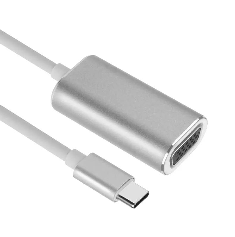 Адаптер переходник конвертер с Type-C USB на VGA Fixtor OT-9579 черный Адаптер переходник конвертер с Type-C USB на VGA Fixtor OT-9579 черный