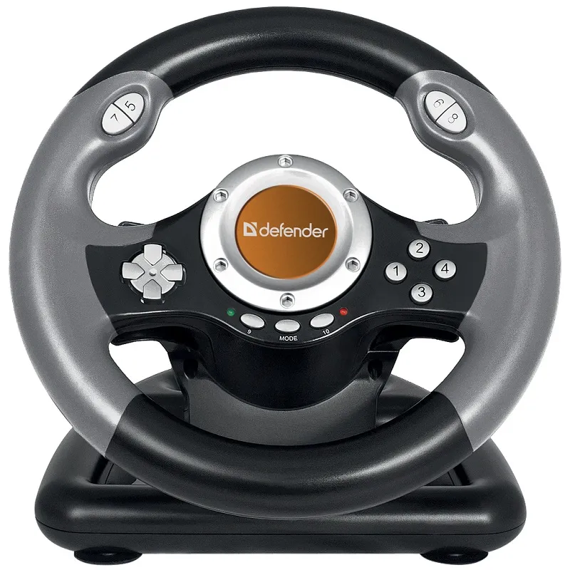 Игровой руль Defender Challenge Mini LE USB, мини, 10 кнопок Игровой руль Defender Challenge Mini LE USB, мини, 10 кнопок