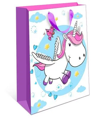 1315.006 Пакет подарочный Арт и Дизайн 11,5х14,5 см стандарт плюс DE Единорог