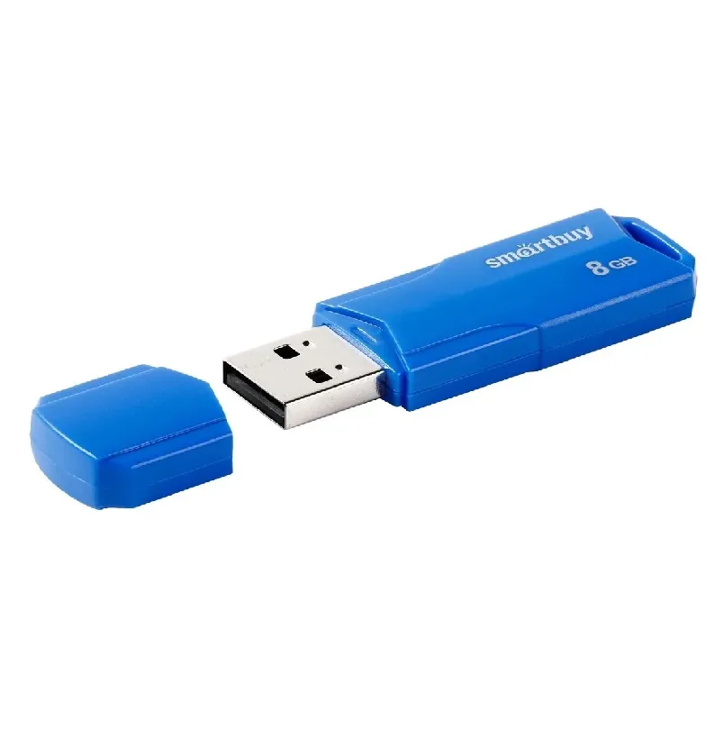 Изображение Флеш-накопитель Smartbuy Clue синий 8Gb Изображение Флеш-накопитель Smartbuy Clue синий 8Gb