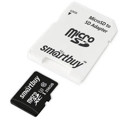 Карта памяти Smartbuy Micro SDXC Class 10 UHS-1 U3 256Gb   Карта памяти Smartbuy Micro SDXC Class 10 UHS-1 U3 256Gb