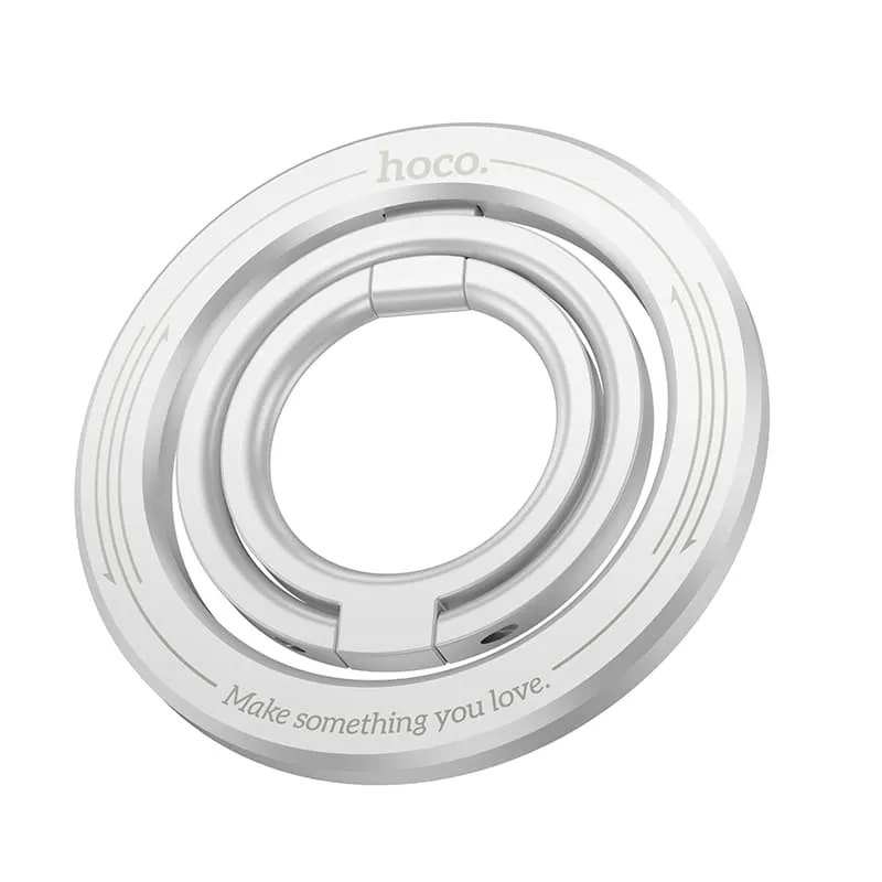 Изображение Магнитное кольцо держатель подставка для телефона Hoco GH2 Clever Magnetic серебро фото Магнитное кольцо держатель подставка для телефона Hoco GH2 Clever Magnetic серебро