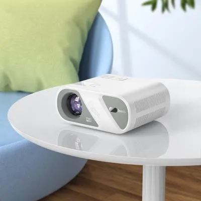 Проектор беспроводной HOCO DT1 Smart projector 720P WiFi 2.4+5G BT5.0 (Same screen version) белый