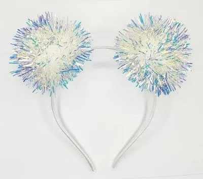 Ободок для волос новогодний с мишурой