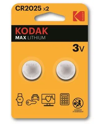 Батарейка Kodak литиевая CR2025-2BL Max Lithium Батарейка Kodak литиевая CR2025-2BL Max Lithium