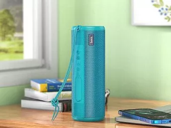 Колонка портативная  BT v5.0  1200mAh BT, FM, TF, USB, AUX  с фонариком