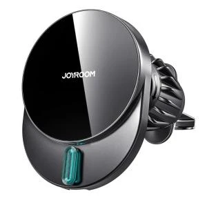 Автомобильный держатель для телефона Joyroom JR-ZS409 магнитный с беспроводной зарядкой 15W в решетку вентиляции черный