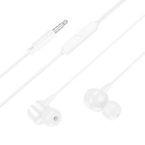 Наушники проводные Borofone BM94 с микрофоном Jack 3.5mm 1.2 м белые