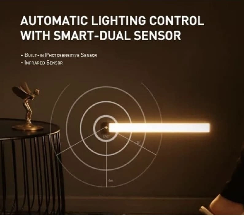 Беспроводной светильник с датчиком движения Yeelight Motion Sensor Closet Light A40 15.7d 2700K черный YLCG004