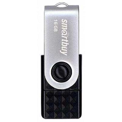 Флеш-накопитель Smartbuy TRIO 3в1 (USB TypeA+USB TypeC+MicroUSB) черная 16Gb 3.0