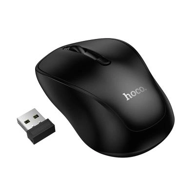 Мышь беспроводная Hoco GM41 двухрежимная 2.4G Bluetooth+USB черная