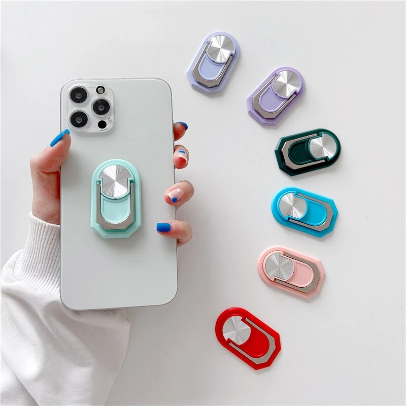 фото POPSOCKET попсокет для телефона прямоугольный с кольцом оливковый