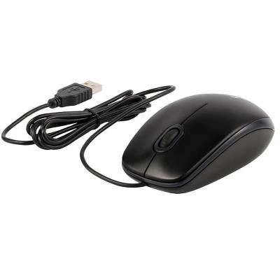 Мышь проводная Logitech B100 1000dpi 3 кнопки 1.8м черная