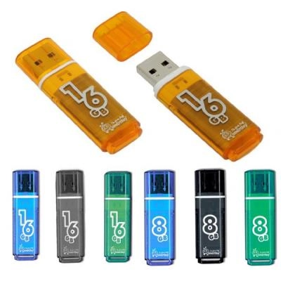 Флеш-накопитель Smartbuy Glossy черный 32Gb