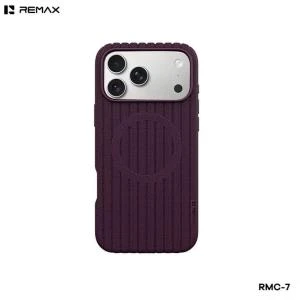 Чехол накладка для iphone 17 Pro Max/18 Pro Max 6.9 Remax RMC-7 силикон рифленый с плетением с магнитом бордовая