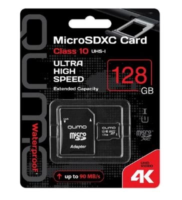 Карта памяти QUMO MicroSDXC Class 10 UHS-I 3.0 128Gb