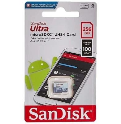 Карта памяти Sandisk Ultra Micro SDXC Class 10 UHS-1 U1 100MB/s 256Gb без адаптера