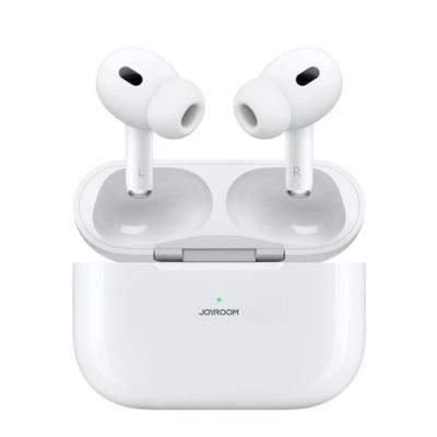 Наушники беспроводные Joyroom JR-T03S Pro Max белые с красным чехлом (JR-NX1)