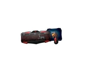 Набор проводной игровой Qumo Axe Strike клавиатура 104+14 клавиш+мышь+коврик, подсветка