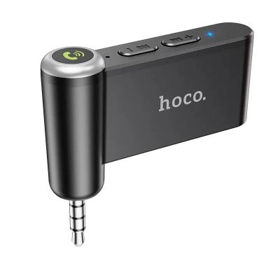 Блютуз aux FM трансмиттер bluetooth адаптер ресивер Hoco E58 черный