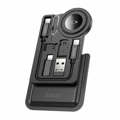 Магнитное зарядное устройство кабель для часов Apple Watch 1-9 SE/SE2 Uitra/Ultra2 HOCO CW58 USB-C Type-C 1A многофункциональное черное