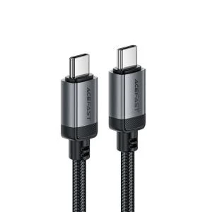 Кабель для зарядки Type-C to Type-C Acefast C20-03 60W 1.2м в тканевой оплетке черный