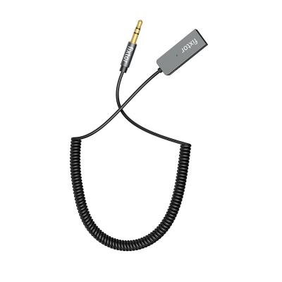 Блютуз aux FM трансмиттер bluetooth адаптер ресивер Fixtor BUA2 черный