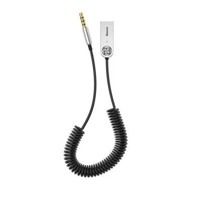 Блютуз aux FM трансмиттер bluetooth адаптер ресивер Baseus BA01 черный CABA01-01