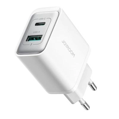 Сетевое зарядное устройство Адаптер Блок питания Joyroom JR-TCF15EU PD 30W + USB QC3.0 / Type-C USB-C + USB белое