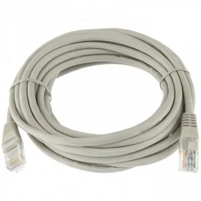 Кабель для интернета Патч-корд UTP литой Smartbuy RJ45, CAT.5e, 5м серый (K-0950-100)