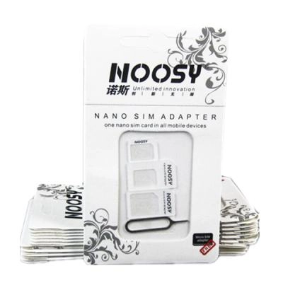 Переходник универсальный для Sim Noosy 4 в 1 белый