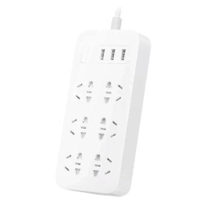 Сетевой фильтр Xiaomi Mi Power Strip 6 гнезд + 3USB 2A белый китайская вилка