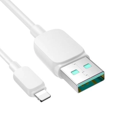 Кабель для зарядки iphone Lightning Joyroom S-A14 3A 1.2м силикон белый