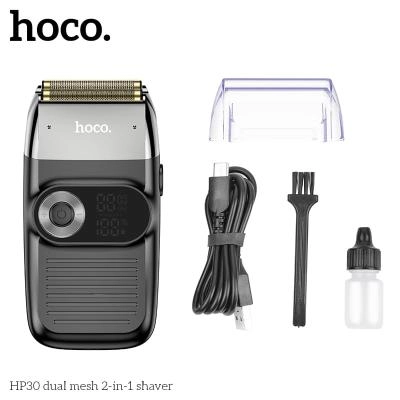 Электробритва триммер 2в1 Hoco HP30 с дисплеем 1400mAh черный