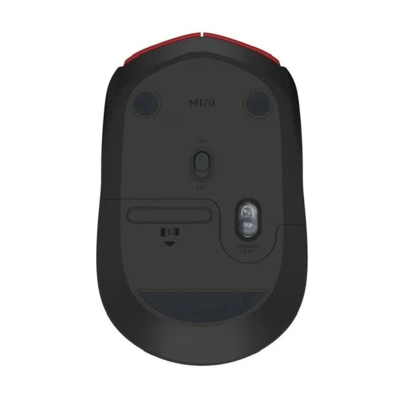 Мышь беспроводная Logitech M170 1000dpi красная