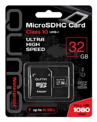 Карта памяти QUMO MicroSDHC Class 10 UHS-I 3.0 90MB/s 32Gb