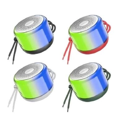 Колонка блютуз Borofone BR28 Joyful sports Colorful LED 600mAh красная
