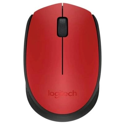 Мышь беспроводная Logitech M170 1000dpi красная