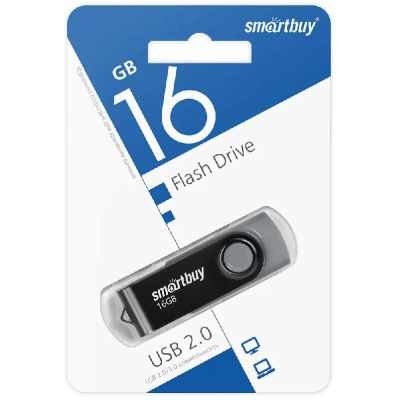 Флеш-накопитель Smartbuy Twist черный 16Gb