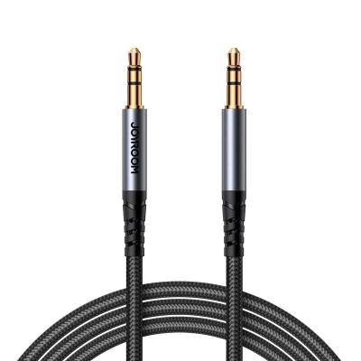 Кабель Aux Joyroom SY-A08 1.2м плетеный черный