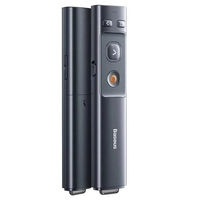 Лазерная указка-презентер Baseus Orange Dot wireless Presenter (питание от батарейки) ACFYB-0G серая