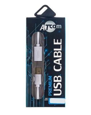 Кабель удлинитель USB AM-AF Atcom AT3688 1.8м белый в коробке