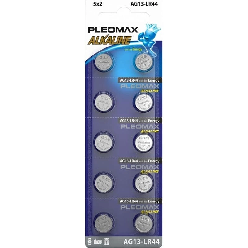 Батарейка Pleomax алкалиновая AG13-LR44 (357) LR1154