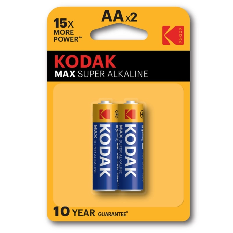 Батарейка Kodak алкалиновая LR6-2BL Max Super Alkaline