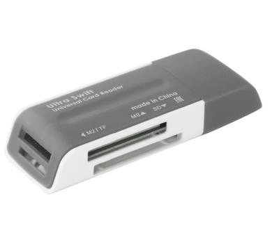 Картридер DEFENDER Ultra Swift USB 2.0, 4 слота