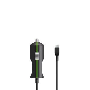 Автомобильное зарядное устройство Vertex Slim Line micro USB 1-1.2А черный